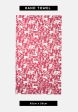 Red Winter Woodland Print Hand Towel For Discount