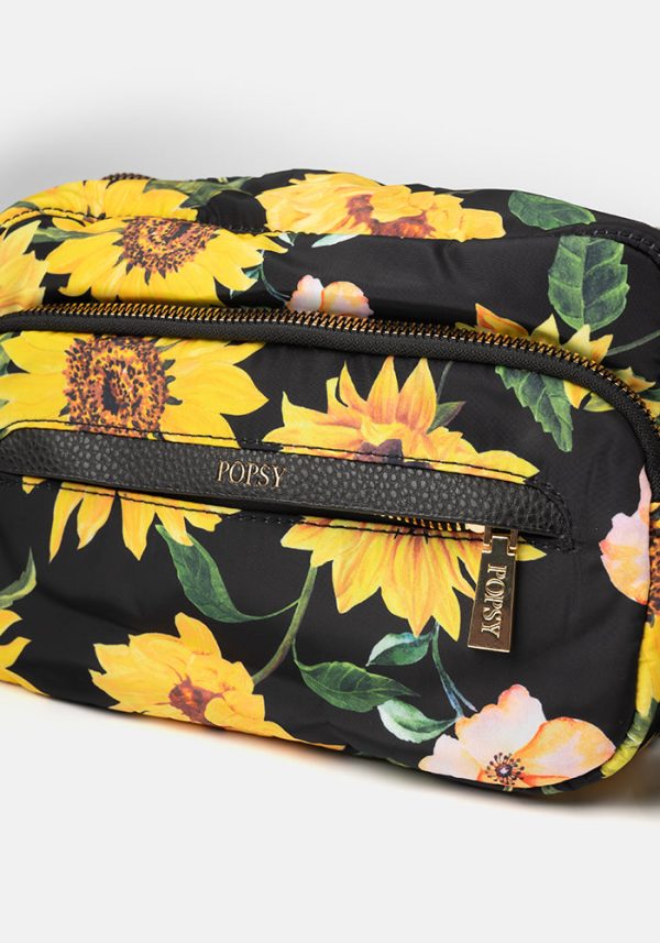 Sunflower Print Cross Body Bag For Sale