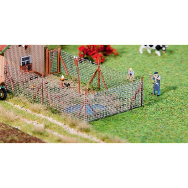 Wire mesh fence with wood poles 340 mm Online Hot Sale