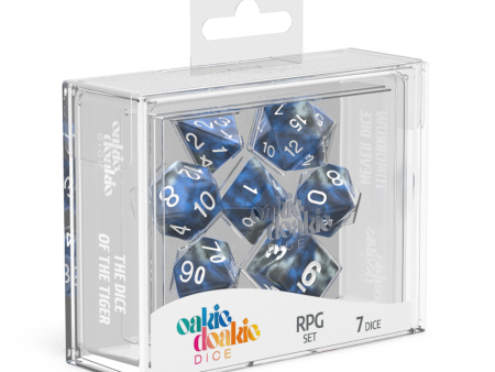 RPG Dice Set GemiDice  Liquid Steel Set of 7 Online Hot Sale