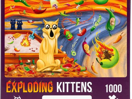 Exploding Kittens Puzzle Spicy Scream 1000 pieces Discount