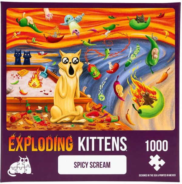 Exploding Kittens Puzzle Spicy Scream 1000 pieces Discount