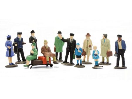 OO Platform Figures Set of 36 Hot on Sale