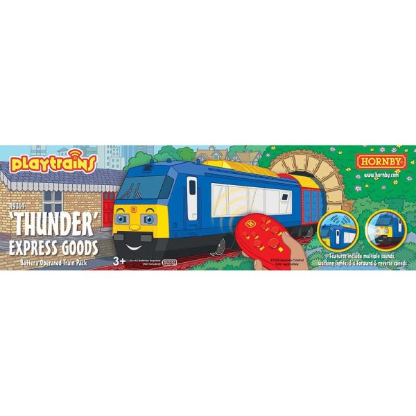 OO THUNDER EXPRESS GOODS BATTERY OPERATED TRAIN PACK Fashion