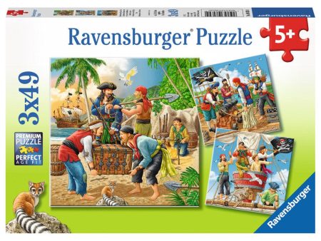 3x49pc Adventure on the High Seas Puzzle Online now