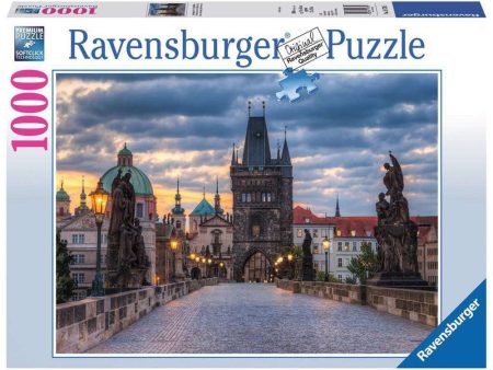 1000pc Across Charles Bridge at Dawn Puzzle Cheap