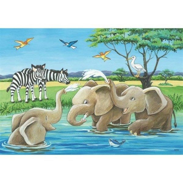 2x12pc Baby Safari Animals Puzzle Online