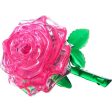 3D Pink Rose Crystal Puzzle For Discount