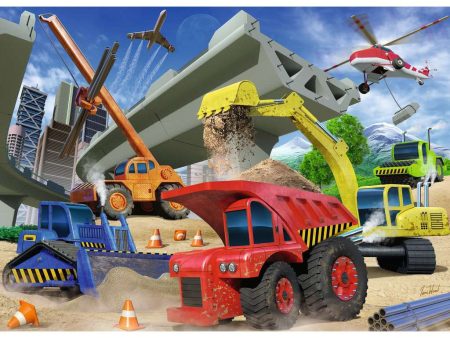 60pc Construction Trucks Puzzle For Cheap