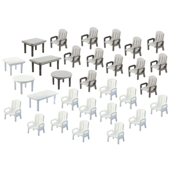 24 Garden chairs and 6 Tables on Sale