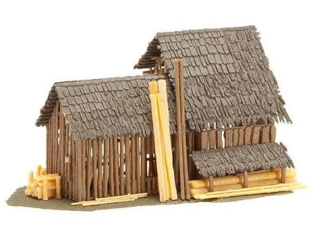 HO Log Barn on Sale