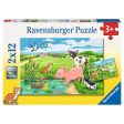 2x12pc Baby Farm Animals Puzzle For Sale