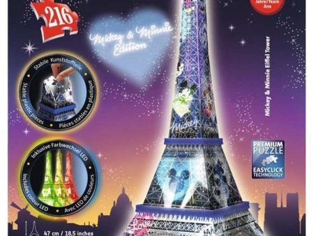 216pc Mickey Minnie Eiffel Tower 3D Build Online