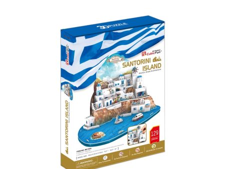 129pc 3D Puzzle Santorini Island For Sale