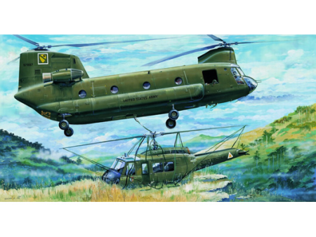 05104 1 35 Helicopter  CH47A CHINOOK Plastic Model Kit Fashion