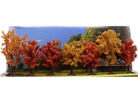 HO Autumn Trees 7pc 80mm 100mm Online now