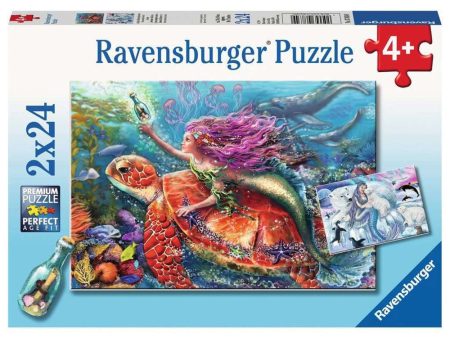 2x24pc Mermaid Adventures Puzzle Hot on Sale