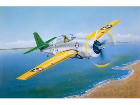 02255 1 32 Grumman F4F 3  Wildcat? Early Plastic Model Kit Sale