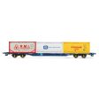 OO Tiphook KFA Container Wagon  93437 with 3 x 20 Tanktainers Contank RMI Tate and Lyle Era 11 For Discount