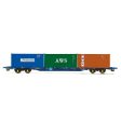 TOUAX KFA CONTAINER WAGON WITH 3 X 20 CONTAINERS  ERA 11 For Cheap