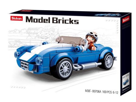 Model Bricks 172pc Blue Race Car For Discount